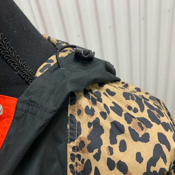 J. Crew Leopard Print Anorak Color Block jacket XS - Picture 4 of 9